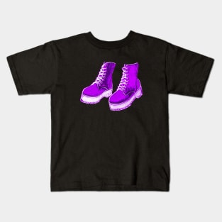 Military Boots For Military Kids Kids T-Shirt